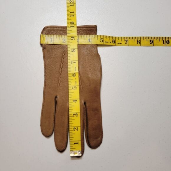 Gates Vintage Deerskin Men's Tan Leather Gloves - Picture 8 of 9